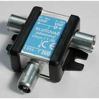 Anténní zesilovač Slučovač VHF(-) + UHF(DC) "T"