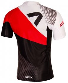 Close-fitting jersey REVOLT RED with short sleeves