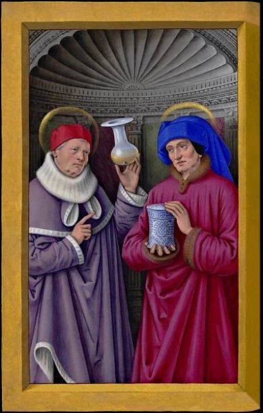 Soubor:Saint Côme & Saint Damien Grandes Heures Anne de Bretagne XVIe.jpg
