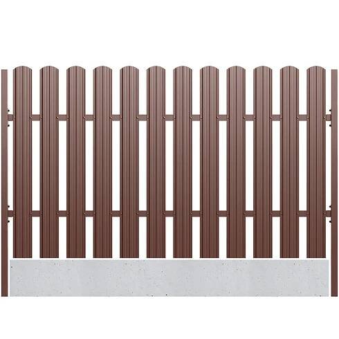Budmat Plechová plotovka Forte oblá hnědá 18 x 118 x 1000 mm nakoupit u OBI