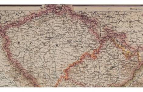 Mapa Evropy 1890, Rakousko-Uhersko, Habsburská monarchie