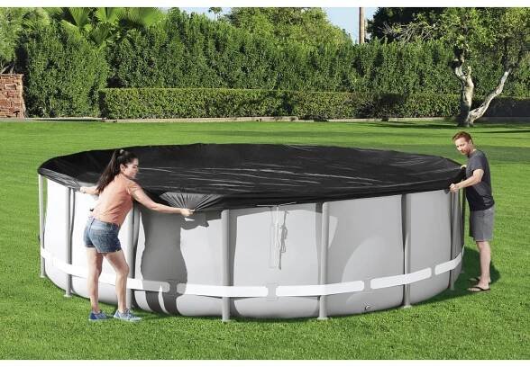 Krycí plachta na bazén pro bazény Bestway Fast Pool o průměru 457 cm