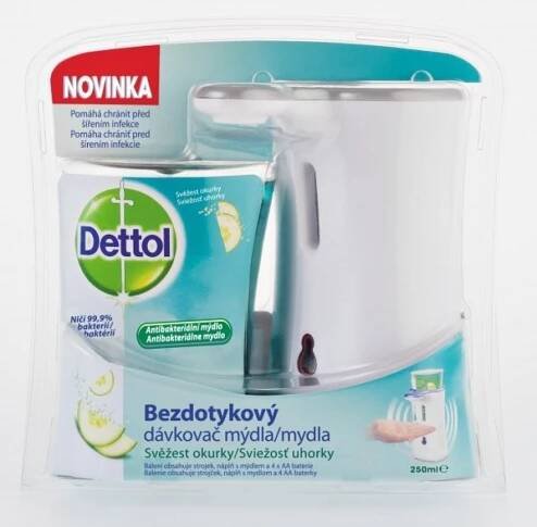 Dettol bezdotykový dávkovač mýdla 250 ml Okurka