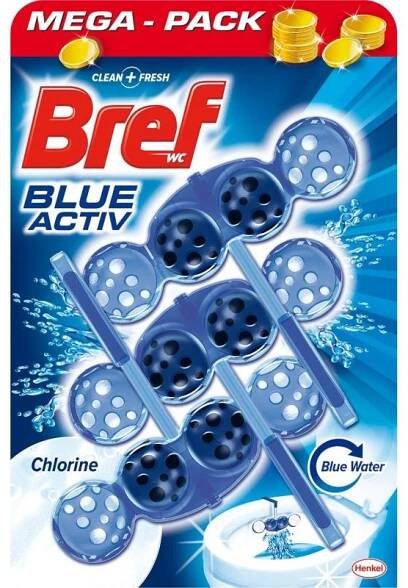 Bref Blue Aktiv Chlorine WC blok 3 x 50 g