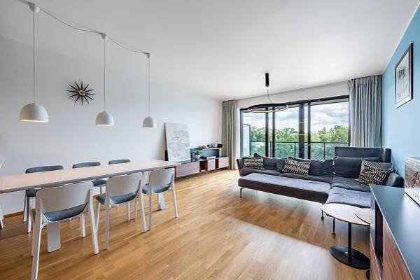 Pronájem luxusního bytu 3+kk (96m2)terasami a výhledem na Vltavu  Marina Island, Praha 7  Holešovice, obrázek č. 3