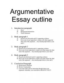 well organized argumentative essay