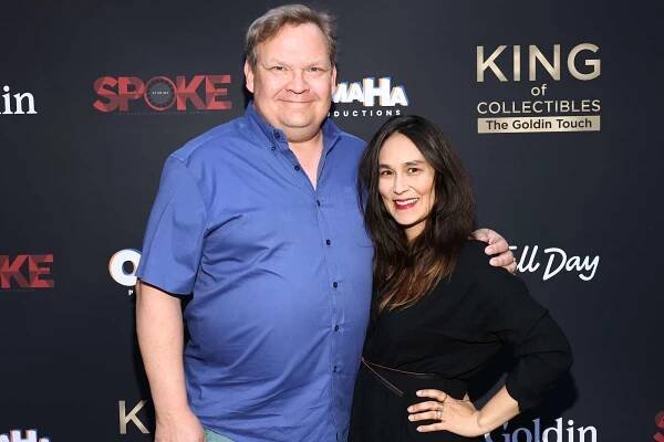 Andy Richter and Jen Herrera attend pre-premiere party for Wheelhouse and Spoke Studios' new series 