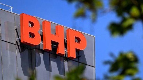 Shares in BHP reached a record high as iron ore futures sat just above $US138 a tonne. Picture: AFP / William West