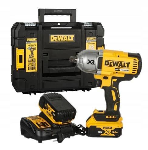 DeWALT Úderový klíč 1/2" 2 x 5Ah 18V XR V KUFRU TSTAK DCF899P2