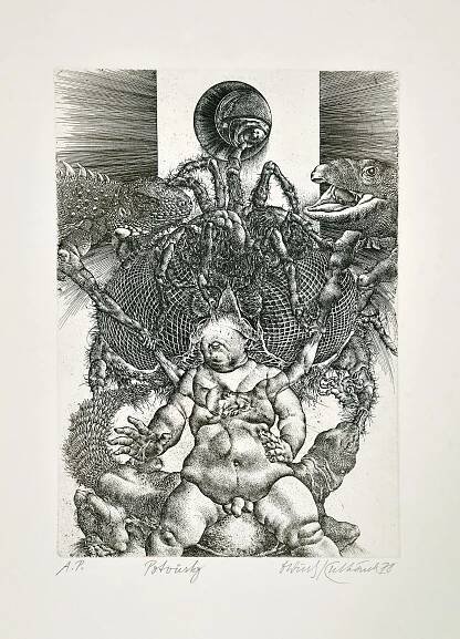 Oldřich Kulhánek | Grafika 60.-70. léta | ART GALLERY - Svetlana & Lubos Jelinek - Czech and world art