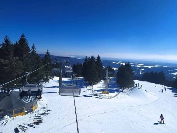 Ski centrum Říčky v Orlických horách.