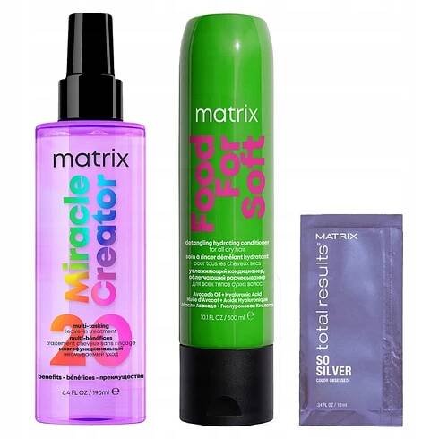 Matrix Food For Soft Šampon, sprej 20v1 na ochranu vlasů + DÁREK