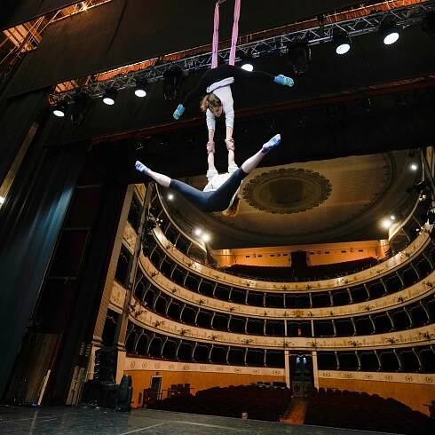 Ukrainian circus comes to town, and stays in Italy, amid war