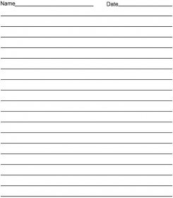 A4 Lined Paper Printable