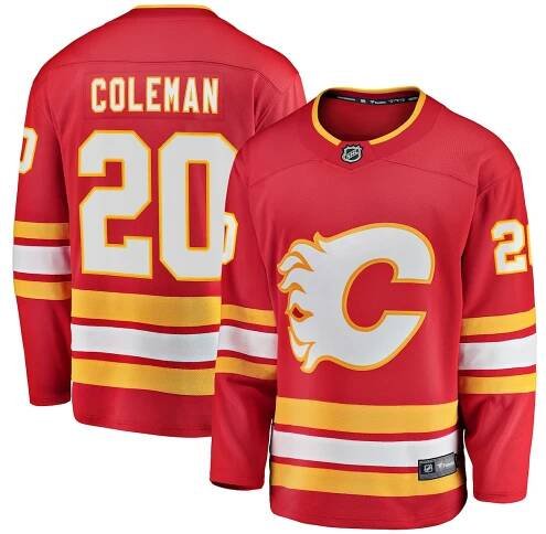 Men's Calgary Flames Blake Coleman Fanatics Red Home Breakaway Player Jersey