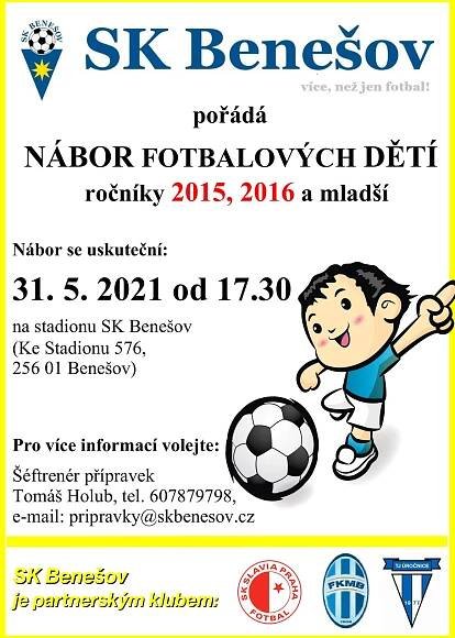 NÁBOR FOTBALOVÝCH DĚTÍ SK BENEŠOV - Benešov ČUS