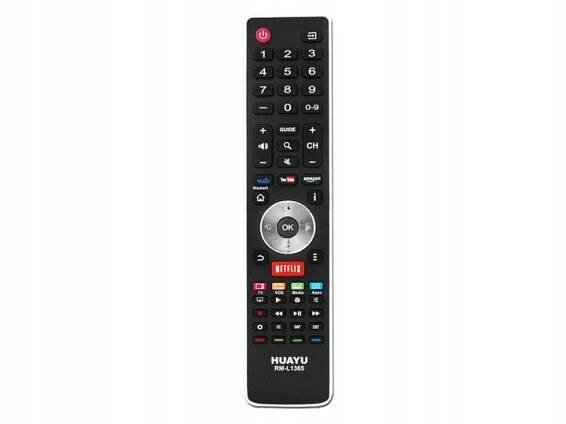 DÁLKOVÉ OVLÁDÁNÍ PRO LCD TV HISENSE RM-L1365 NETFLIX YOUTUBE AMAZON.