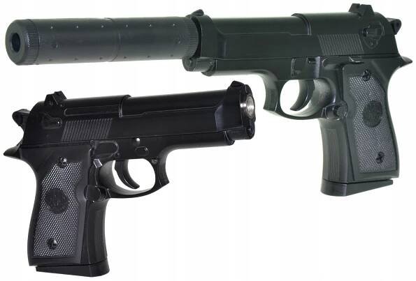 KOVOVÁ PISTOLE NA KULIČKY BERETTA TLUMIČ