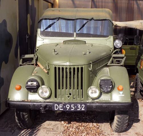 A retired GAZ-69 in the Fort aan den Hoek van Holland [nl] in Hook of Holland, Netherlands
