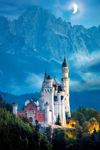 Neuschwanstein Castle at Twilight