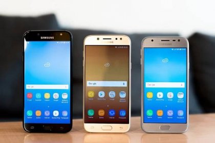 Samsung J7, J5 a J3 bok po boku.