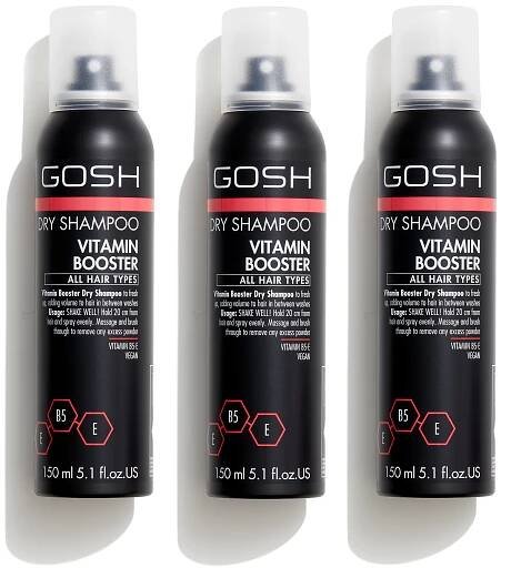 GOSH - 3 x Vitamin Booster Dry Shampoo 150 ml