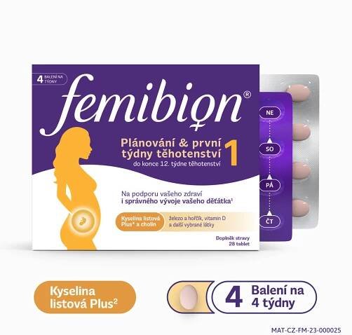 Femibion 1 Plánování a první týdny těhotenství 56 tablet | Alphega.cz