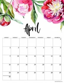 Calendar 2019 Printable, Free Calendar, Desktop Calendar, Calendar Wallpaper