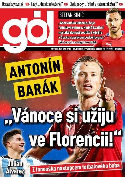 Časopis Gól nabízí 39. číslo roku 2022