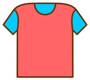 Ikona trička. vektorová ilustrace — Ilustrace