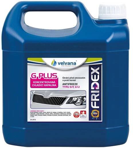 Chladící kapalina Fridex G Plus / Typ F / G12 / VW TL774F - 3l Velvana