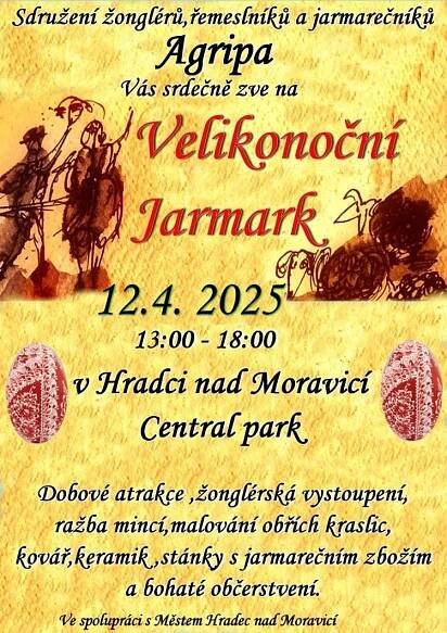 Plakát Velikonoc v Hradci nad Moravicí.