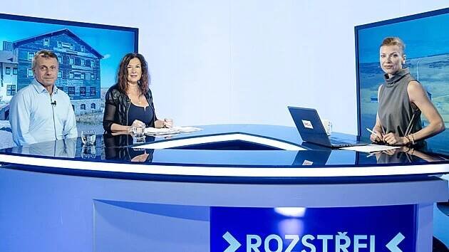 Hosté pořadu Rozstřel Stanislav Beneš a Klára Sovová, majitelé Luční boudy.