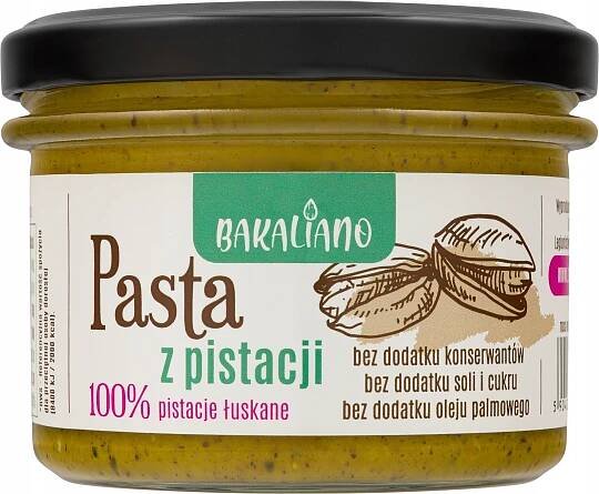PISTÁCIOVÁ PASTA KRÉM Z PISTÁCIÍ 200 g - PŘÍRODNÍ 100% PISTÁCIE
