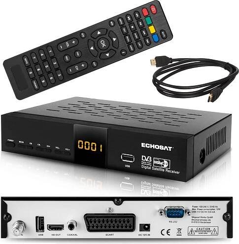 Echosat OM-20900 M HDTV HD Sat digitaler Satelliten Receiver DVB-S2 USB