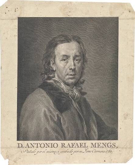 Picture of Portrait of Anton Raphael Mengs (Print)