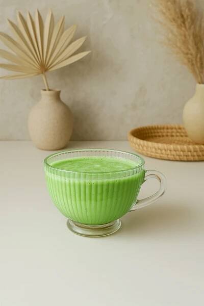Recept na Hot matcha latte