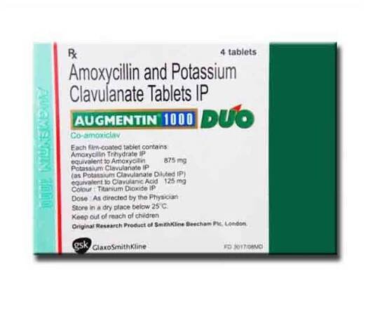 Augmentin - 1000 - Name Patient Medical Supply Pharmaceutical Export