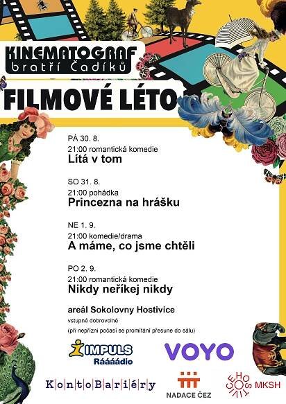 Letní filmové večery v Hostivici: Kinematograf bratří Čadíků pod širým nebem – MKSH | Město – kultura – sport – Hostivice