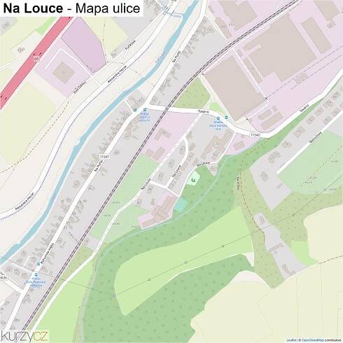 Na Louce - mapy | Kurzy.cz