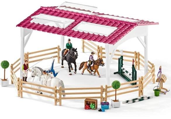 Schleich Horse Club 42389 Jezdecká škola s jezdci a koňmi
