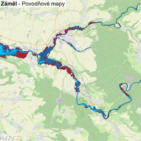 Záměl - mapy | Kurzy.cz
