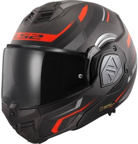 Překlápecí helma LS2 FF906 ADVANT Kuka Matt Black / Red-06