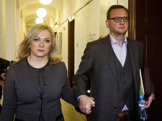 Jana Nečasová (Nagyová) s manželem Petrem Nečasem