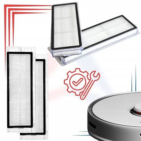 HEPA filtry pro robot Xiaomi Mi Robot Vacuum Mop 1C/2 Pro+/S10+/X10 4 ks Druh filtr