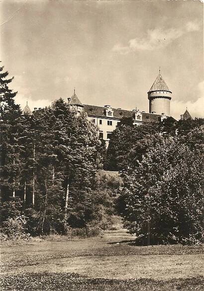 KONOPIŠTĚ - zámek - Benešov - Pohlednice místopis