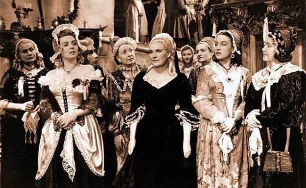 Počestné paní pardubické - Z filmu - Helena Bušová, Jára Kohout, Meda Valentová, Jiřina Štěpničková, Marie Ježková, Dana Medřická, Milada Smolíková