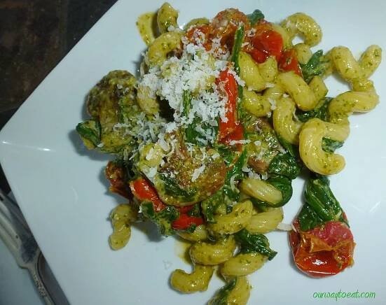 Delicious Pesto Cavatappi
