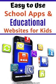 Best School Apps & Educational Websites for Elementary School and High School Students. Free and easy to use websites for kids you can use to teach your kids at home. #schoolapps #educationalwebsites #educationalresources #websitesforkids