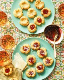 Manchego Thumbprint Cookies with Fig Preserves